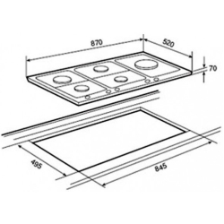 Варильна поверхня газова Teka EW 90 5G AI AL TR 40219061