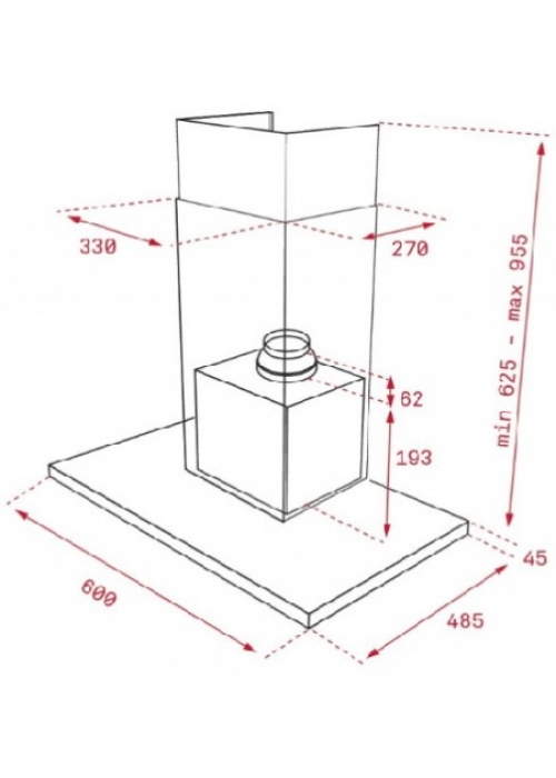 Вытяжка кухонная Teka DLH 686 T 40487180