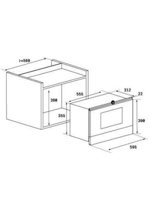 Микроволновая печь встраиваемая Teka MWR 22 BI 40586300