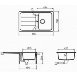 Кухонная мойка Teka SIMPLA 45-B TG 40144512