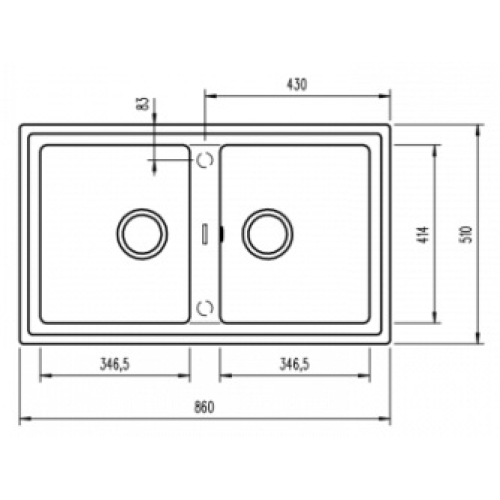 Кухонна мийка Teka STONE 90 B-TG 2B 115260000