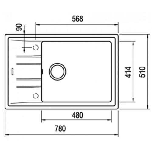 Кухонна мийка Teka STONE 60 S-TG 1B 1D 115330030