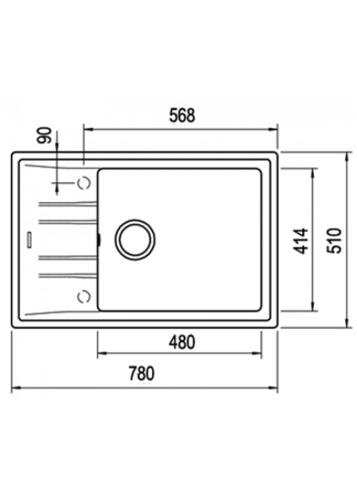 Кухонная мойка Teka STONE 60 S-TG 1B 1D 115330028