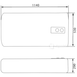 Водонагрівач горизонтальний Thermo Alliance 100 л DT100H20G(PD) (DT100H20GPD)