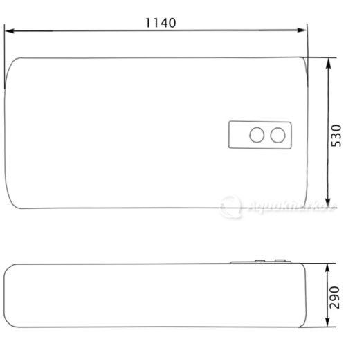 Водонагрівач горизонтальний Thermo Alliance 100 л DT100H20G(PD) (DT100H20GPD)