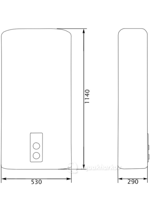 Водонагрівач плоский Thermo Alliance 100 л DT100V20G(PD) (DT100V20GPD)