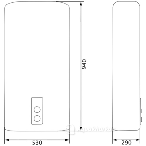 Водонагрівач плоский Thermo Alliance 80 л DT80V20G(PD) (DT80V20GPD)