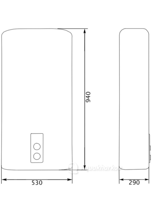 Водонагрівач плоский Thermo Alliance 80 л DT80V20G(PD) (DT80V20GPD)