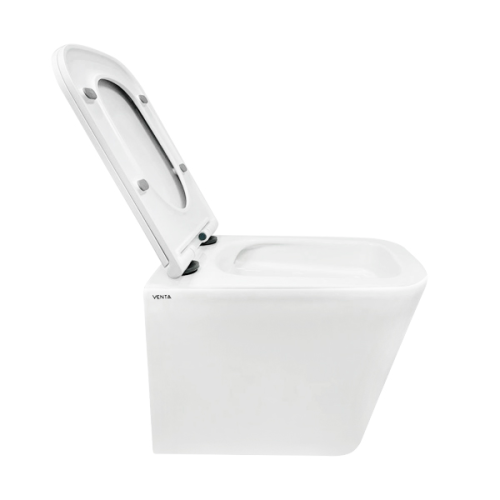 Сидіння для унітазу VENTA Flow з матеріалу Duroplast, антибактеріальне, Soft Close 112459