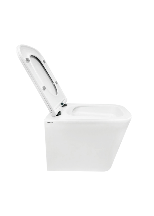 Сидіння для унітазу VENTA Flow з матеріалу Duroplast, антибактеріальне, Soft Close 112459