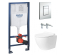 Комплект: Инсталляционная система Grohe Rapid SL 38772001+Унитаз подвесной VENTA RIMLESS URBAN безободковый с дюропластом soft-close 97027