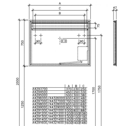 Зеркало в ванную комнату Villeroy&Boch More to See A4291000