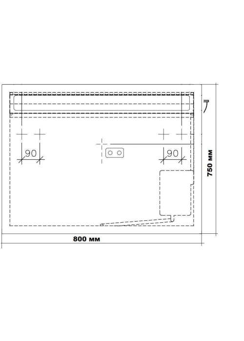 Дзеркало у ванній кімнаті Villeroy&Boch More to See A4298000