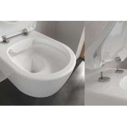 Унітаз підвісний Villeroy & Boch AVENTO Rimless 53 см + сидіння 9M87S101 (5656RSR1) Ceramic Plus