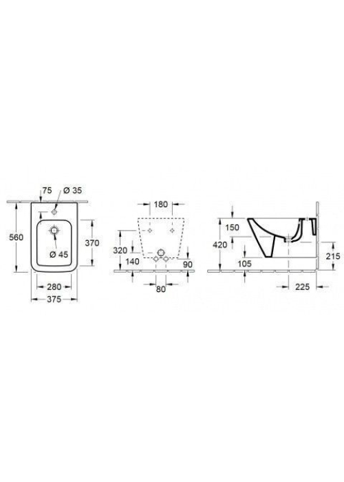 Биде подвесное Villeroy & Boch Finion с покрытием Ceramic 446500R1