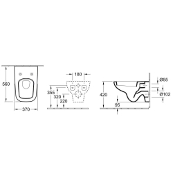 Унітаз підвісний Villeroy & Boch JOYCE 5607R201 JOYCE Soft Close