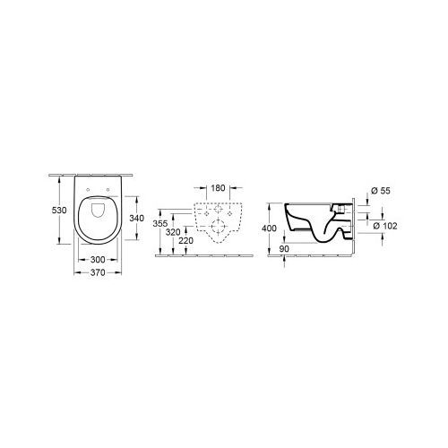 Унітаз підвісний Villeroy&Boch Avento 5656HR01 soft-closing