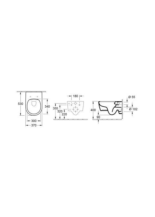 Унітаз підвісний Villeroy&Boch Avento 5656HR01 soft-closing