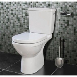 Унітаз для підлоги VILLEROY&BOCH O.Novo 5661T301 DUO з кришкою soft close 5661T301