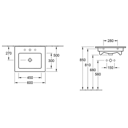 Умивальник Villeroy & Boch Venticello 60х50 см 41246001