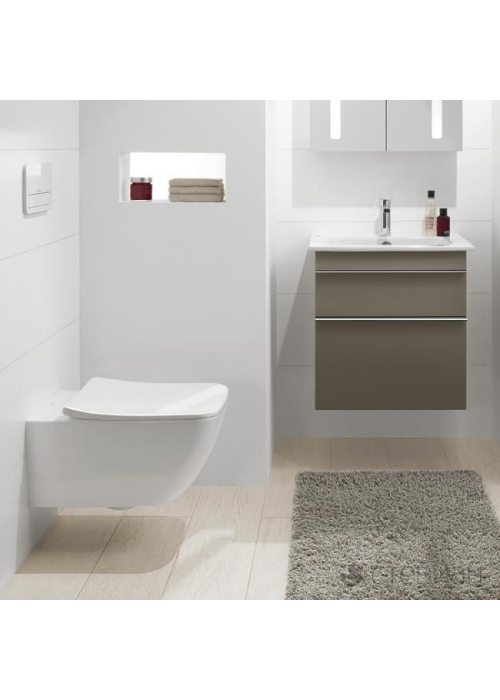  ᐉ Унітаз підвісний Villeroy & Boch VENTICELLO 4611R001 + Сидіння Villeroy & Boch VENTICELLO SlimSeat 9M79S101 ( 4611RS01 )