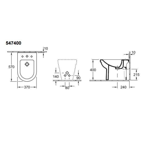 Біде VILLEROY&BOCH OMNIA ARCHITEKTURA 54740001