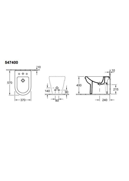 Біде VILLEROY&BOCH OMNIA ARCHITEKTURA 54740001