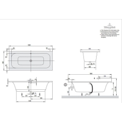 Ванна VILLEROY&BOCH LOOP & FRIENDS 180*80см BA180LFS2V-01