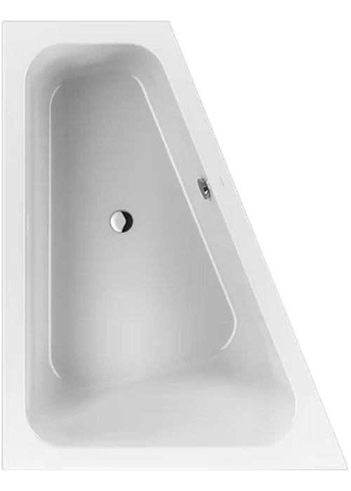 Ванна акрилова асиметрична VILLEROY&BOCH LOOP & FRIENDS 175*135см права UBA175LFS9R V-01 (Пошкодження на торцевій частині)