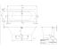 Ванна кварилова VILLEROY & BOCH Oberon 2.0 170x75см White Alpin UBQ170OBR2DV-01+ ніжки