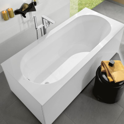 Ванная квариловая прямоугольная VILLEROY & BOCH Oberon 170х70 + ножки uBQ177OBE2V-01