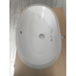 Умивальник овальний врізний під стільницю Villeroy & Boch O.Novo 58х37 см, білий альпійський (41625001) (Невелике пошкодження)