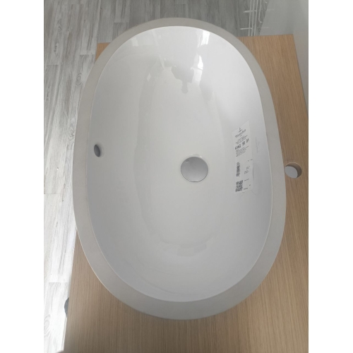 Умивальник овальний врізний під стільницю Villeroy & Boch O.Novo 58х37 см, білий альпійський (41625001) (Невелике пошкодження)