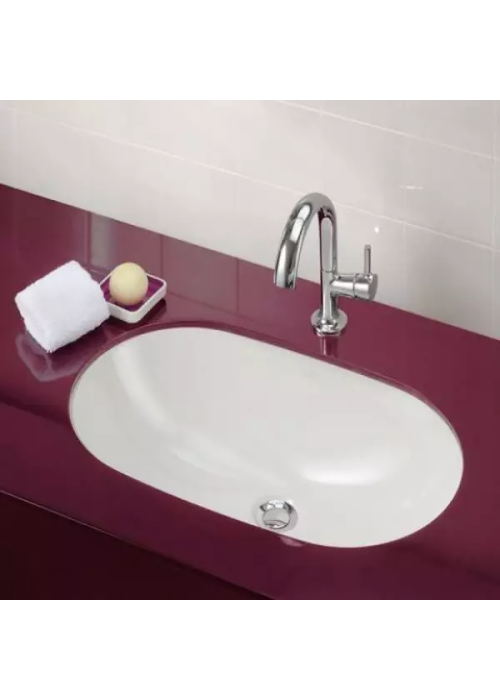 Умивальник овальний врізний під стільницю Villeroy & Boch O.Novo 58х37 см, білий альпійський (41625001) (Невелике пошкодження)