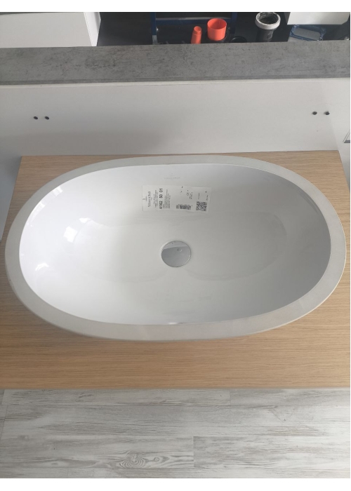 Умивальник овальний врізний під стільницю Villeroy & Boch O.Novo 58х37 см, білий альпійський (41625001) (Невелике пошкодження)