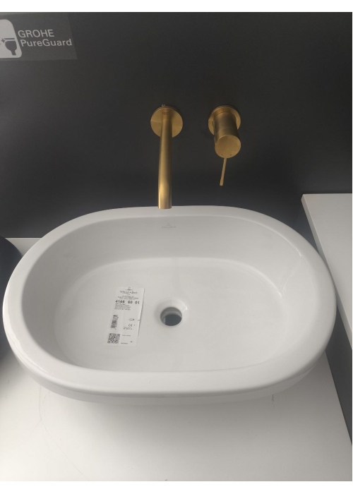 Умывальник овальный врезной в столешницу VILLEROY & BOCH ARCHITECTURA 61.5х41.5 см (41666001) (Сантехнический недолив)