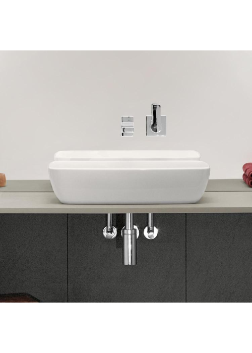 Умивальник на стільницю Villeroy & Boch Artis 58х38 см Titan Ceram (41725801) (Сантехнічний недолив)