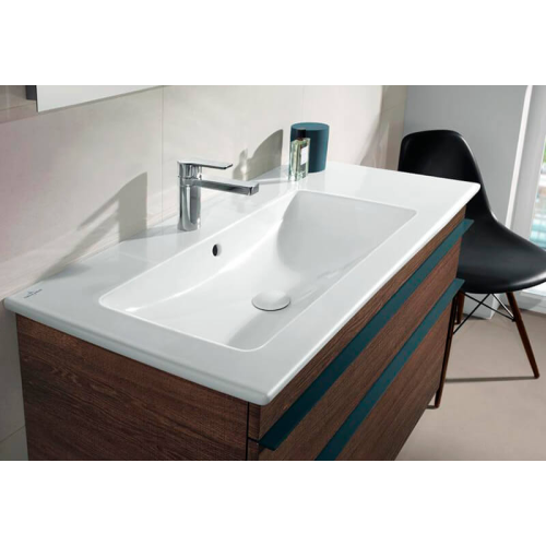 Меблевий умивальник VILLEROY & BOCH VERITY LINE 100х50см, прямокутний, білий альпін (4A12AL01)
