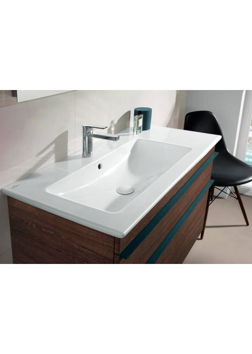 Умывальник мебельный VILLEROY & BOCH VERITY LINE 100х50см, прямоугольный, белый альпин (4A12AL01)