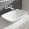 Умивальник на стільницю VILLEROY & BOCH LOOP & FRIENDS 58х38 см в комплекті з донним клапаном та підставкою (51540001) (Сантехнічний недолив)