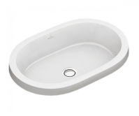 Умивальник овальний врізний в стільницю VILLEROY & BOCH ARCHITECTURA 61.5х41.5 см (41666001) (Сантехнічний недолив)