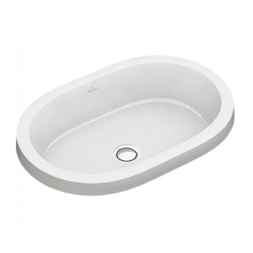 Умивальник овальний врізний в стільницю VILLEROY & BOCH ARCHITECTURA 61.5х41.5 см (41666001) (Сантехнічний недолив)