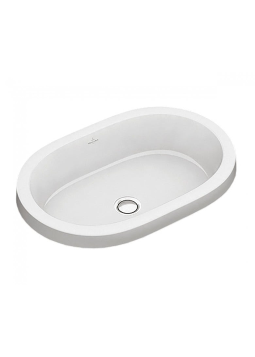 Умывальник овальный врезной в столешницу VILLEROY & BOCH ARCHITECTURA 61.5х41.5 см (41666001) (Сантехнический недолив)