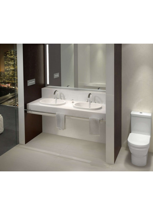 Умывальник овальный врезной в столешницу VILLEROY & BOCH ARCHITECTURA 61.5х41.5 см (41666001) (Сантехнический недолив)