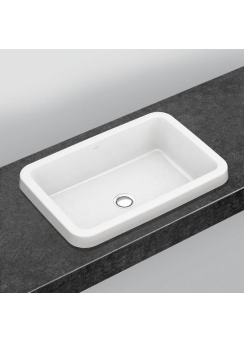 Умивальник врізний в стільницю прямокутний VILLEROY & BOCH ARCHITECTURA 61.5х41.5 см (41676001)(1-2 сорт)