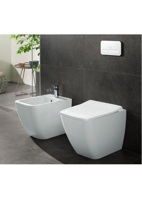 Унитаз приставной Villeroy & Boch VENTICELLO 4613R001 + Сидение Villeroy & Boch VENTICELLO SlimSeat  9M79S101 (4611RS01)