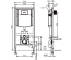 Система інсталяції для унітаза Villeroy & Boch ViConnect з клавішем смива Villeroy & Boch ViConnect E 200, хром 92246100+92249061
