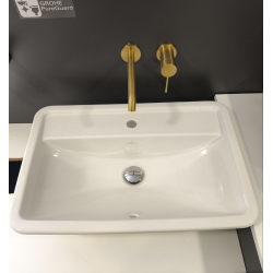 Умивальник врізний в стільницю прямокутний VILLEROY & BOCH LOOP & FRIENDS 67,5х45 см 51456001 (Сантехнічний недолив)