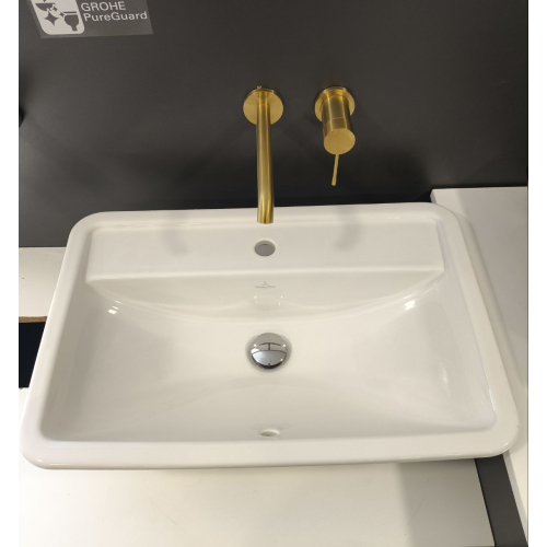 Умивальник врізний в стільницю прямокутний VILLEROY & BOCH LOOP & FRIENDS 67,5х45 см 51456001 (Сантехнічний недолив)