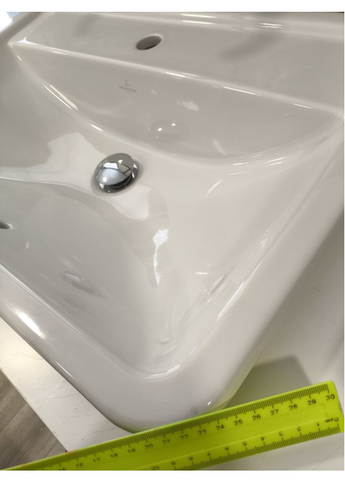 Умывальник врезной в столешницу прямоугольный VILLEROY & BOCH LOOP & FRIENDS 67,5х45 см 51456001 (Сантехнический недолив)